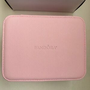 New Pandora Pink Zippered Jewelry organizer color Blush Pink